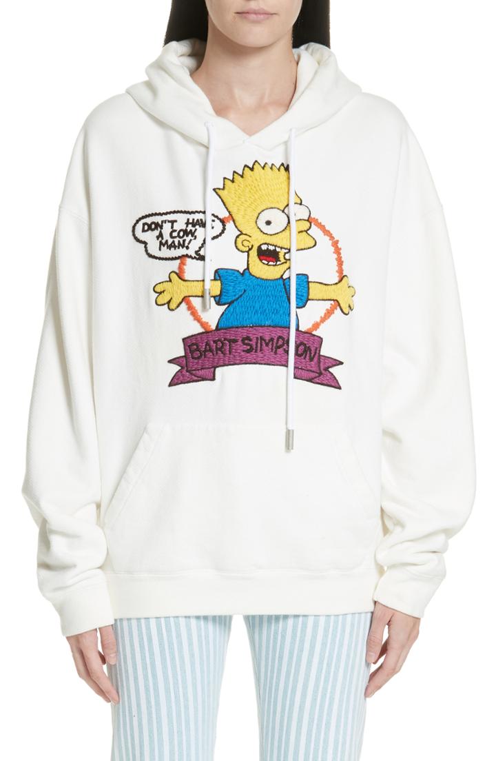 Women's Off-white Bart Oversize Hoodie - White