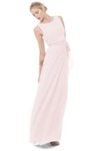 Women's Ceremony By Joanna August 'tina' Tie Back Chiffon Gown