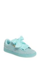 Women's Puma Suede - Heart Sneaker M - Blue