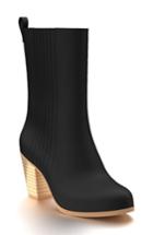 Women's Shoes Of Prey Mid Calf Boot .5 B - Black