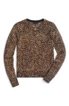 Women's J.crew Jackie Leopard Print Cardigan, Size - Brown