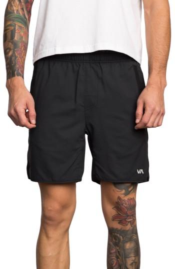 Men's Rvca Yogger Iii Athletic Shorts - Black
