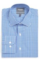 Men's Bonobos Slim Fit Wrinkle Free Check Dress Shirt 34 - Blue