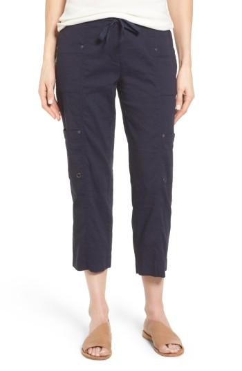 Women's Eileen Fisher Crop Cargo Pants - Blue