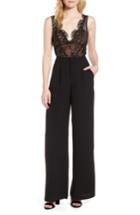 Women's Kendall + Kylie Lace Bodice Jumpsuit - Black