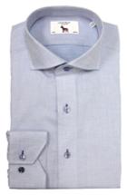 Men's Lorenzo Uomo Trim Fit Solid Dress Shirt - 32 - Blue