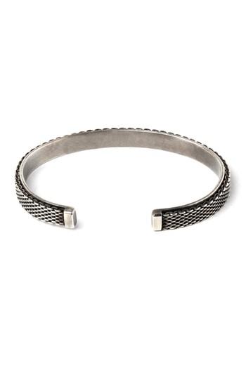 Men's Title Of Work Mesh Cuff Bracelet