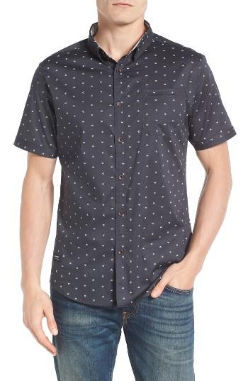 Men's 7 Diamonds Rising Water Print Woven Shirt