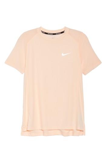 Women's Nike Dry Miler Tee - Coral