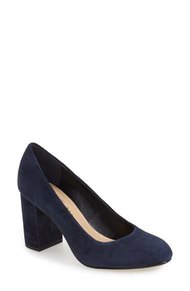 Women's Bella Vita 'nara' Block Heel Pump N - Blue