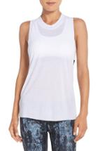 Women's Alo Heat Wave Ribbed Muscle Tee - White