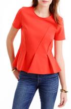 Women's J.crew Asymmetrical Pleat Top