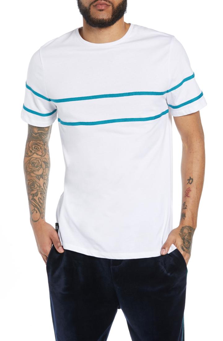Men's Native Youth Herringbone Tape T-shirt - White