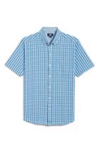 Men's Cutter & Buck Tyler Seersucker Woven Shirt - Blue