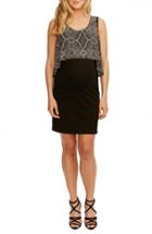 Women's Rosie Pope 'gladis' Sleeveless Popover Maternity Dress - Black