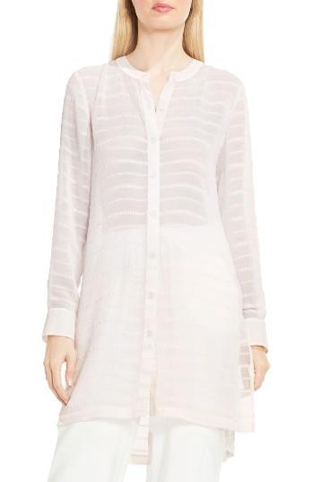 Women's Vince Camuto Sheer Stripe Tunic - Pink