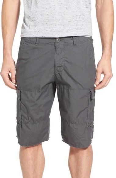 Men's Original Paperbacks 'havana' Linen Shorts - Grey
