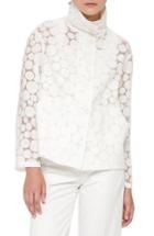 Women's Akris Punto Sheer Dot Jacket - Ivory