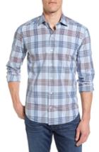 Men's Culturata Tailored Fit Plaid Sport Shirt - Blue