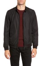 Men's Ted Baker London Salut Slim Fit Bomber Jacket (l) - Black