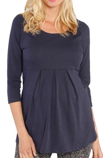 Women's Angel Maternity Stretch Jersey Maternity Top, Size - Blue