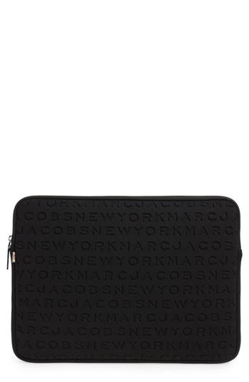 Marc Jacobs Logo Neoprene 15-inch Computer Case - Black
