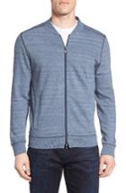 Men's Robert Barakett Wesley Front Zip Cotton Cardigan
