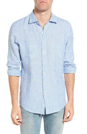 Men's Rodd & Gunn Whitford Park Sports Fit Stripe Linen Sport Shirt