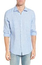 Men's Rodd & Gunn Whitford Park Sports Fit Stripe Linen Sport Shirt