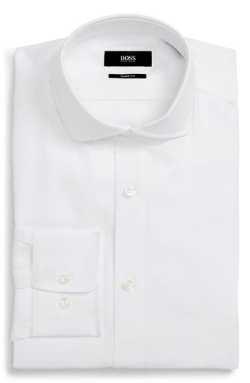 Men's Boss Sharp Fit Dress Shirt .5xl - White