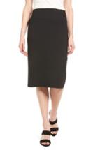Women's Halogen Neoprene Knit Pencil Skirt - Black