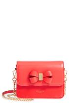 Ted Baker London Callih Bow Leather Crossbody Bag -