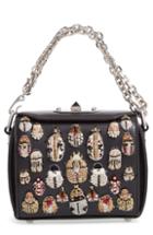 Alexander Mcqueen Embellished Box Bag 16 Leather Bag -