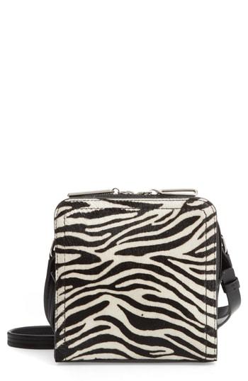 3.1 Phillip Lim Mini Hudson Genuine Calf Hair & Leather Crossbody Bag - White