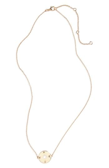 Women's Bp. Cutout Compass Charm Neclace