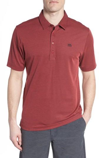Men's Travis Mathew El Pb Solid Cotton Blend Polo - Red