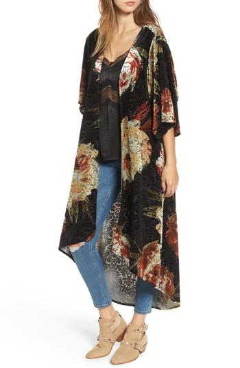 Women's Mimi Chica Burnout Floral Kimono