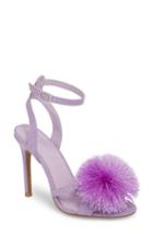 Women's Topshop Renee Pompom Sandal .5us / 36eu - Purple