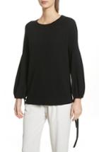 Women's Vince Scrunch Sleeve Cashmere Sweater - Black