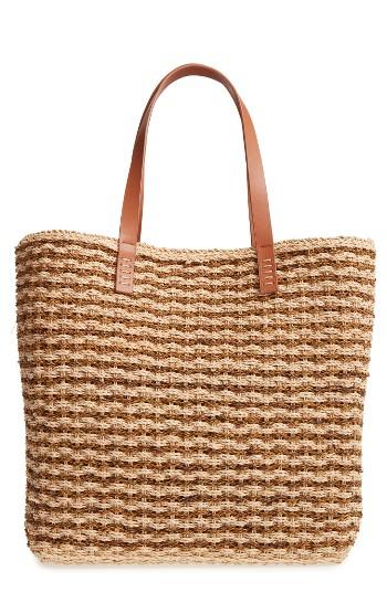 Nordstrom Stripe Raffia Tote -