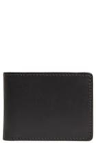 Men's Tanner Goods Utility Leather Bifold Wallet - Black