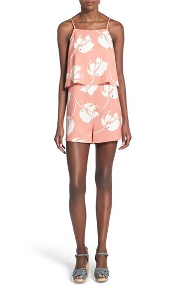 Women's Lush Print Popover Romper