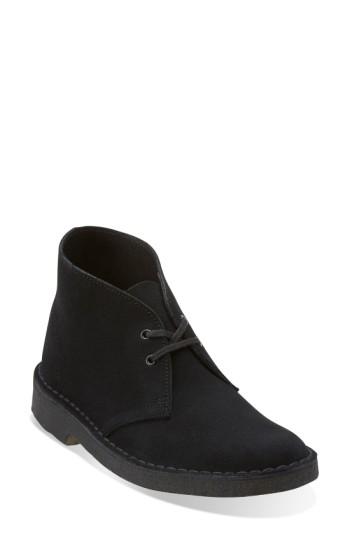 Women's Clarks 'desert' Chukka Boot M - Black