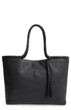 Tory Burch Taylor Leather Tote - Black