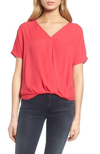 Women's Trouve Surplice Top - Pink