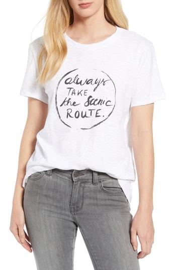 Women's Caslon Off Duty Graphic Tee - White
