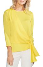 Women's Vince Camuto Tie Front Blouse - Yellow