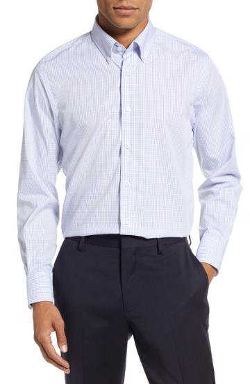 Men's Stantt Classic Fit Check Dress Shirt - 31/32 (university) - Brown