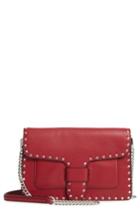 Rebecca Minkoff Medium Midnighter Leather Crossbody Bag - Red