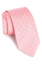 Men's Gitman Polka Dot Silk Tie, Size - Pink